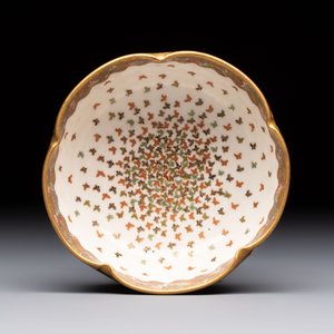 Three Japanese Satsuma wares, Kinkozan mark, Meiji, 19th C. — 照片 12