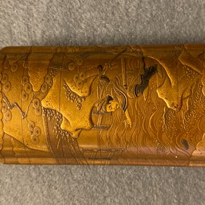 Three Japanse lacquer inro with netsuke and a lacquer box and cover, Meiji, 19th C. — 照片 35