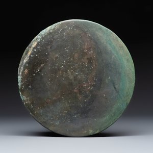 Three Khmer bronze mirrors — photo 5