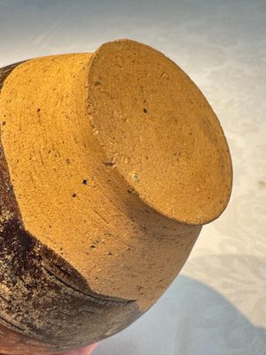 Three khmer-style brown-glazed anthropomorphic gourd-form bottles, probably 12/13th C. — photo 24