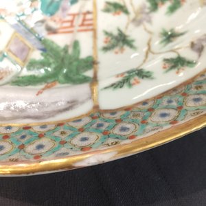 Three large Chinese Canton famille verte dishes, 19th C. — photo 3