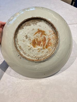Three large Chinese Swatow blue and white dishes, Ming — 照片 7