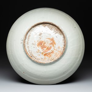 Three large Chinese Swatow blue and white dishes, Ming — 照片 5