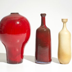 Three oxblood glazed and matte finished modernist vases, Perignem, 2nd half 20th C. — photo 3