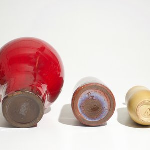 Three oxblood glazed and matte finished modernist vases, Perignem, 2nd half 20th C. — photo 7