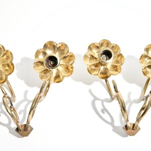 Three pairs of brass and bronze wall sconces, 18th C. — photo 15