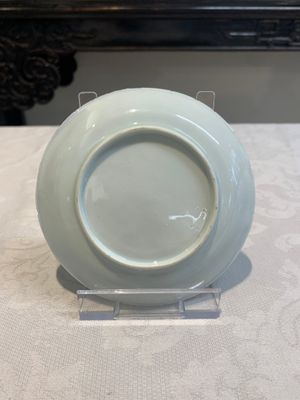 Three pairs of Chinese blue and white, famille rose and wucai saucers and plates, Tianqi and later — photo 14