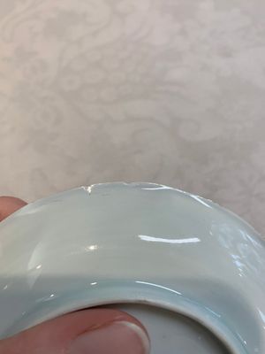Three pairs of Chinese blue and white, famille rose and wucai saucers and plates, Tianqi and later — photo 15