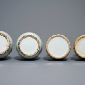 Three pairs of Chinese Canton, famille rose and Nanking vases, 19th C. — photo 7