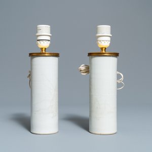 Three pairs of Chinese monochrome vases and a pair of dishes, 19/20th C. — 照片 7
