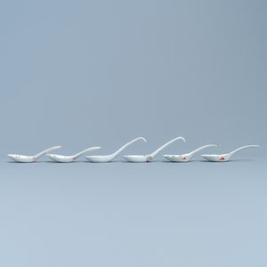 Three pairs of Chinese spoons with herons, 19th C. — photo 3