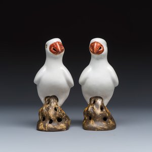 Three pairs of Chinese white-glazed birds — foto 14