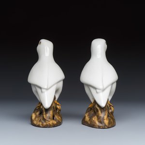 Three pairs of Chinese white-glazed birds — foto 16