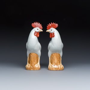 Three pairs of Chinese white-glazed birds — foto 2