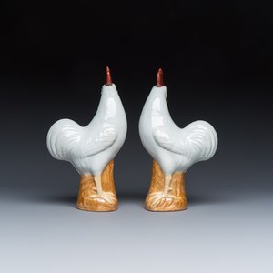 Three pairs of Chinese white-glazed birds — foto 3