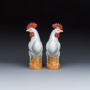 Three pairs of Chinese white-glazed birds — foto 4
