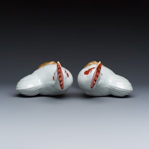 Three pairs of Chinese white-glazed birds — foto 6