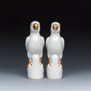 Three pairs of Chinese white-glazed birds — foto 8