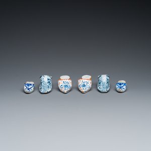 Three pairs of Dutch Delft slippers, 18/19th C. — 照片 5