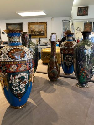 Three pairs of Japanese cloisonné vases, Meiji, 19/20th C. — photo 1