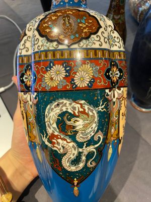 Three pairs of Japanese cloisonné vases, Meiji, 19/20th C. — photo 15