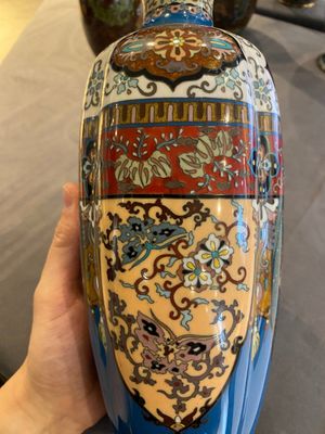 Three pairs of Japanese cloisonné vases, Meiji, 19/20th C. — photo 4