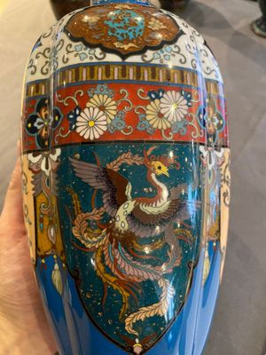 Three pairs of Japanese cloisonné vases, Meiji, 19/20th C. — photo 5