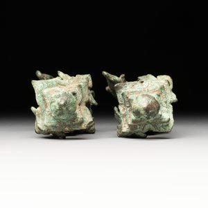 Three palanquin hooks, a bronze sculpture of naga Mucalinda and an elephant-form kendi, Cambodia, 13th C. and earlier — photo 10