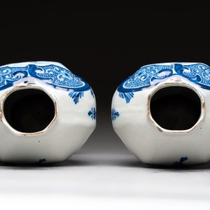 Three plates, a pair of covered vases and a jug, The Netherlands and Spain, 18/19th C. — 照片 12