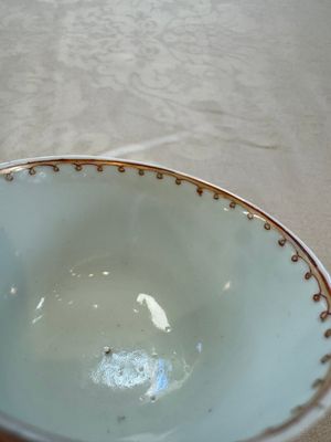 Three sets of Chinese famille rose 'Elegant Beauty and Boy' cups and saucers, Qianlong — photo 55