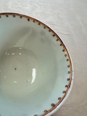 Three sets of Chinese famille rose 'Elegant Beauty and Boy' cups and saucers, Qianlong — photo 56