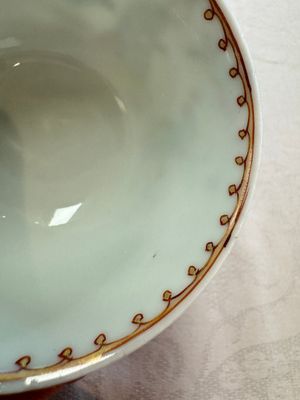 Three sets of Chinese famille rose 'Elegant Beauty and Boy' cups and saucers, Qianlong — photo 10
