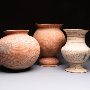 Three Thai pottery vases, Ban-Chiang, 7/4th C. B.C. — photo 2