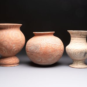 Three Thai pottery vases, Ban-Chiang, 7/4th C. B.C. — photo 3