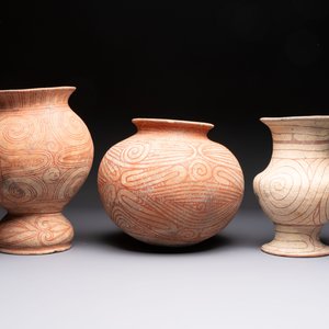 Three Thai pottery vases, Ban-Chiang, 7/4th C. B.C. — photo 4