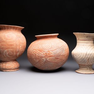 Three Thai pottery vases, Ban-Chiang, 7/4th C. B.C. — photo 5