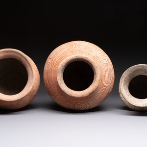 Three Thai pottery vases, Ban-Chiang, 7/4th C. B.C. — photo 6