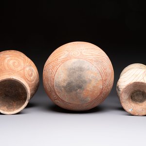 Three Thai pottery vases, Ban-Chiang, 7/4th C. B.C. — photo 7