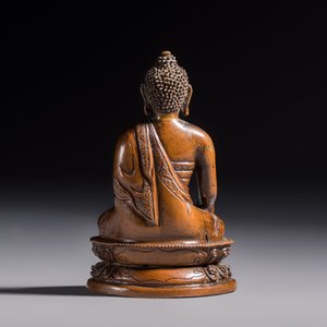 Three Tibetan bronze ritual bells and a bronze Buddha, 19th C. — 照片 10