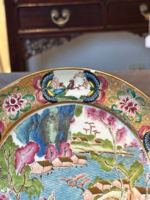 Three unusual Chinese Canton famille rose plates, 19th C. — 照片 10