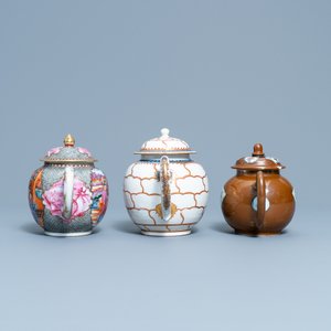 Three various Chinese porcelain teapots and covers, Qianlong — photo 3