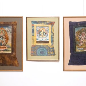 Three various thangka, Tibet or Nepal, 19/20th C. — photo 1