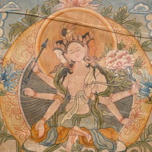 Three various thangka, Tibet or Nepal, 19/20th C. — photo 2