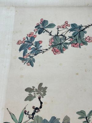 Tian Shiguang 田世光 (1916-1999): 'Oiseaux et fleurs', encre et couleur sur papier — photo 10