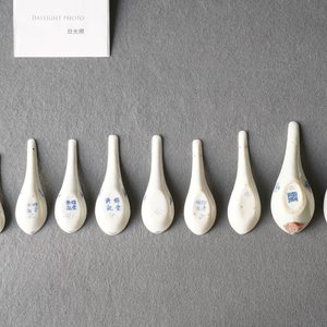 Tien Chinese blauw-witte lepels voor de Straits of Peranakan markt, 19e eeuw — foto 13