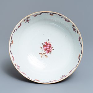 Tien Chinese famille rose borden en een grote kom, Qianlong — foto 12
