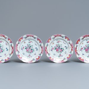 Tien Chinese famille rose borden en een grote kom, Qianlong — foto 6