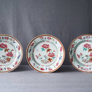 Tien Chinese famille rose borden met pioenrozen, Qianlong — foto 15