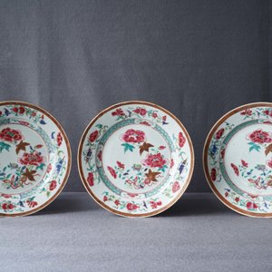 Tien Chinese famille rose borden met pioenrozen, Qianlong — foto 17