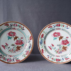 Tien Chinese famille rose borden met pioenrozen, Qianlong — foto 21